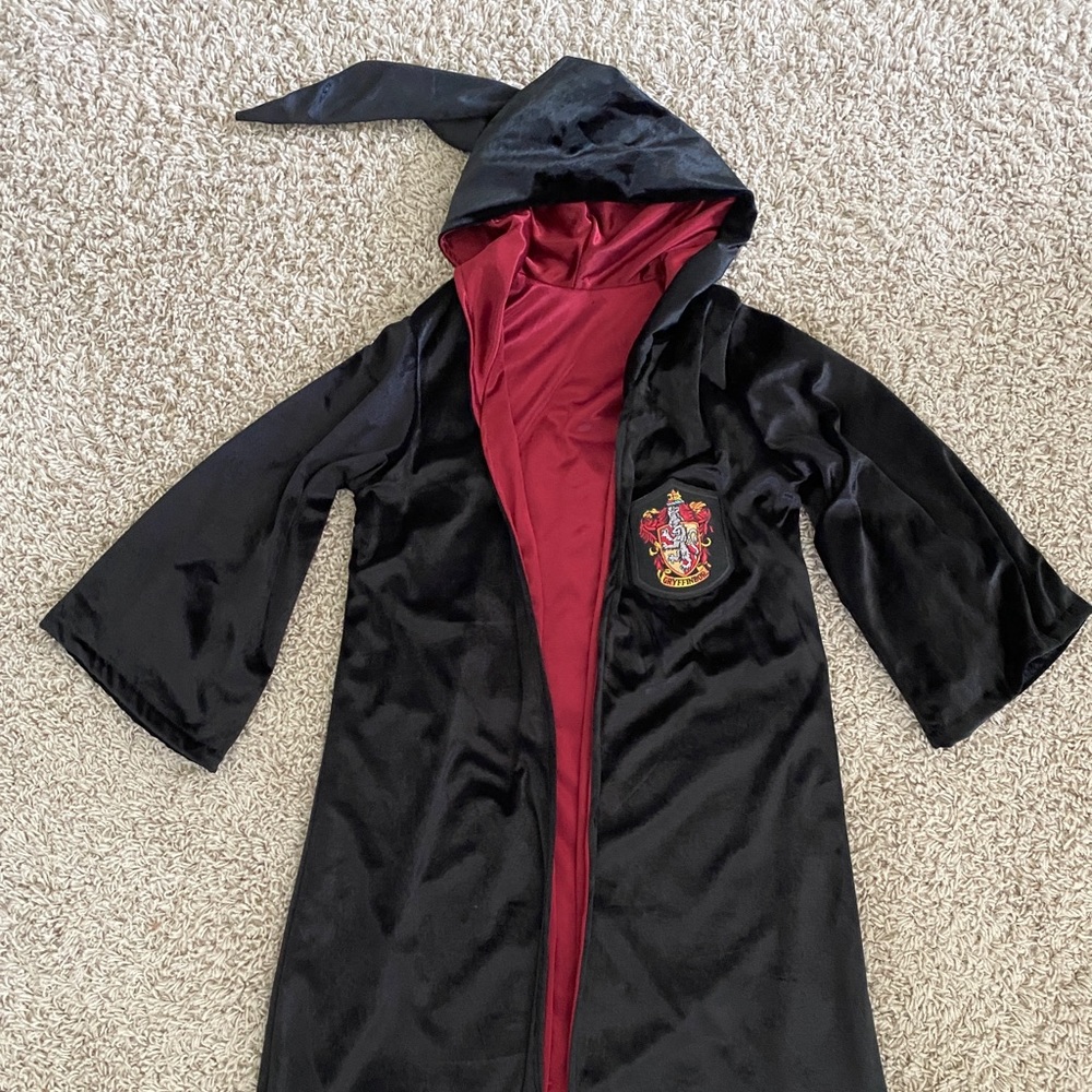 Kids Harry Potter Griffindor black cape fully lined